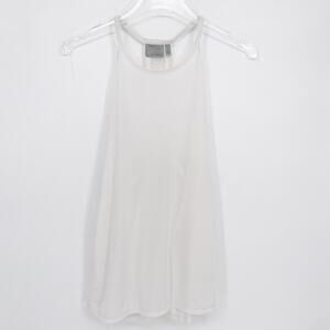 Athleta Kettlebella Small Racerback Workout Top‎ White Mesh Back Gym Workout